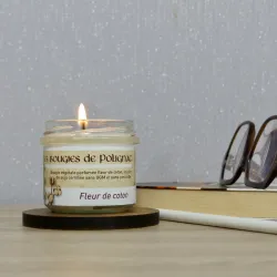 Bougie végétale parfumée fleur de coton