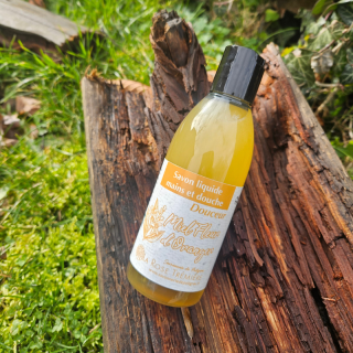 Savon liquide naturel à la fleur d'oranger et miel - Hydratant doux