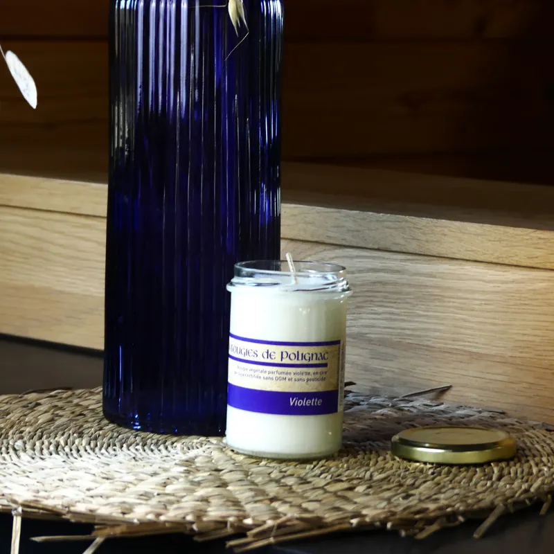 Bougie parfumée violette