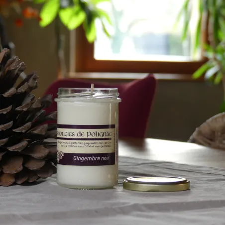 Bougie Gingembre Noir - Cire végétale