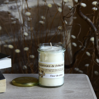 Bougie végétale fleur de coton