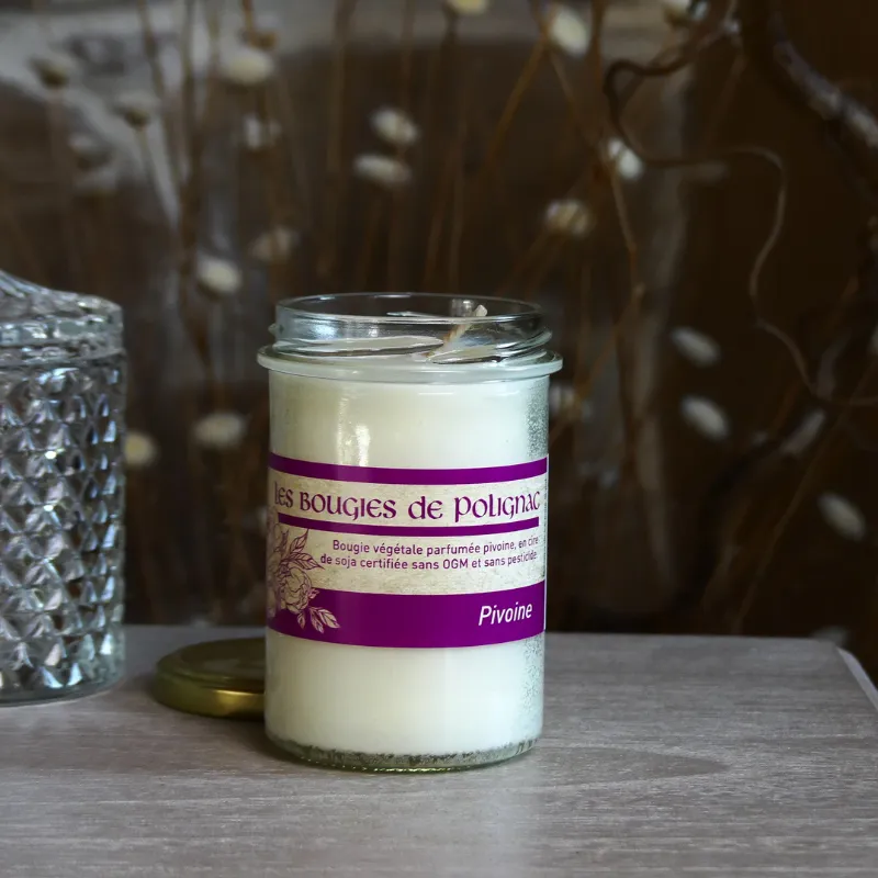 Bougie végétale Pivoine