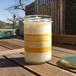 bougie végétale à la citronnelle