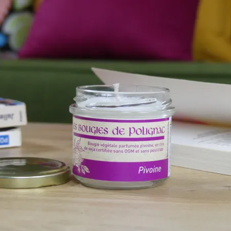 Petite Bougie végétale Pivoine