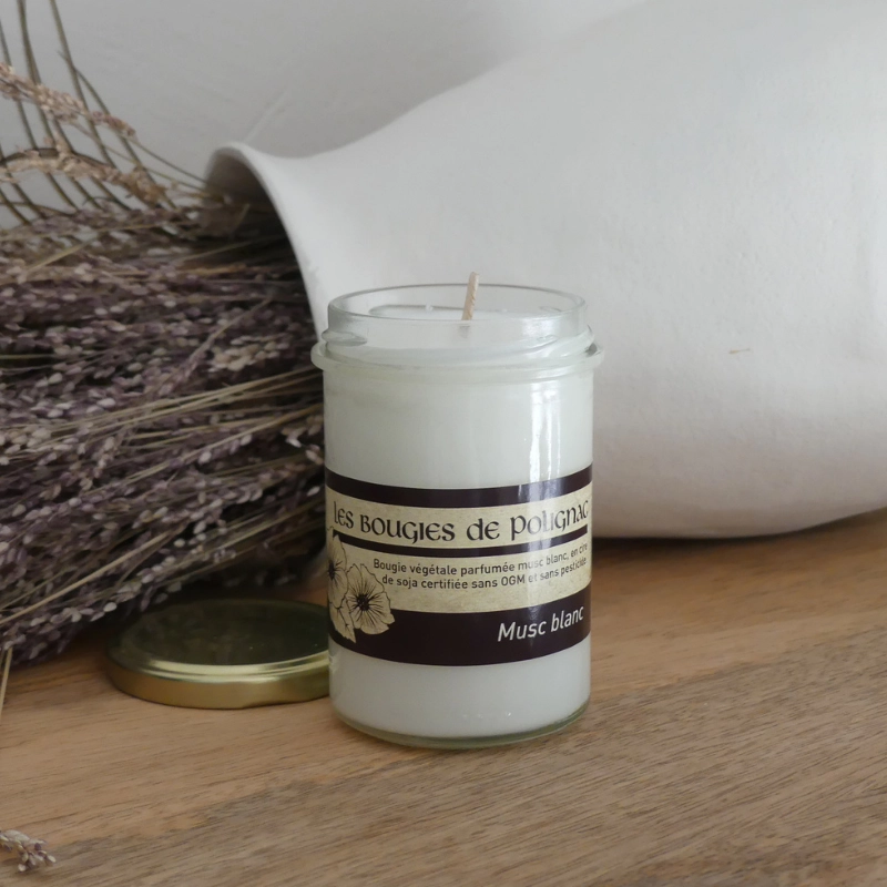 Grande bougie Musc Blanc