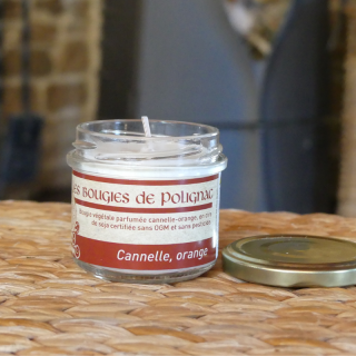 Petite Bougie Cannelle Orange – Bougie Artisanale | Les Bougies de Polignac