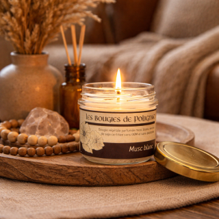 Petite bougie Musc Blanc