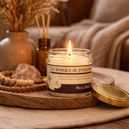 Petite bougie Musc Blanc