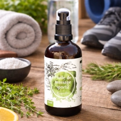 Huile de massage sportif - Arnica et huiles essentielles actives
