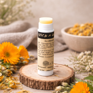 Stick à lèvres naturel, karité, Calendula et huiles bio