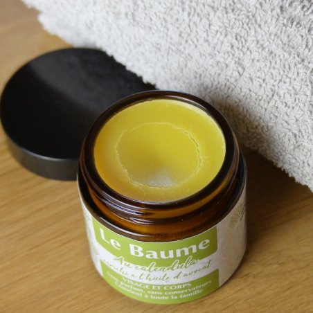Baume nourrissant naturel au karité, calendula et huiles végétales - Soin apaisant et hydratant