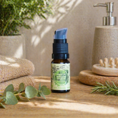 Huile de massage récupération sportive - Format poche