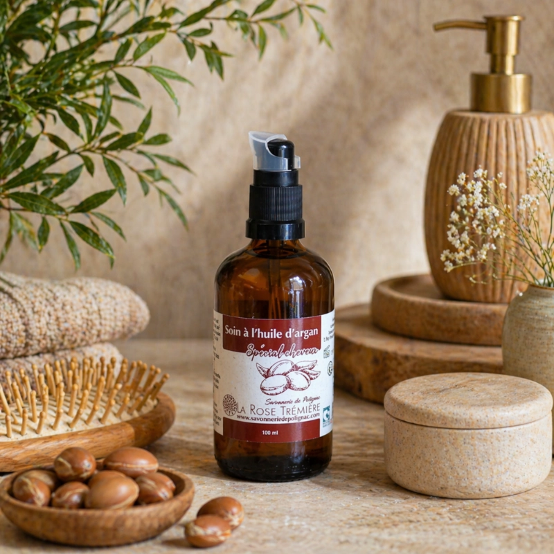 Huile cheveux naturelle à l'argan - Nourrit, fortifie et fait briller