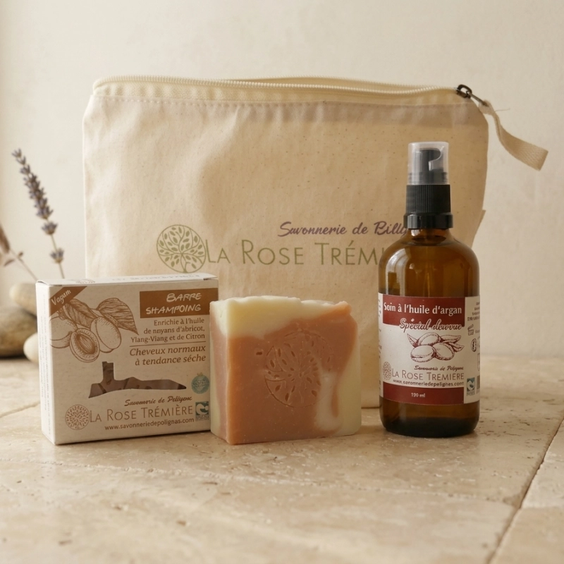 Coffret cheveux naturels – Shampoing solide & huile capillaire | Savonnerie de Polignac