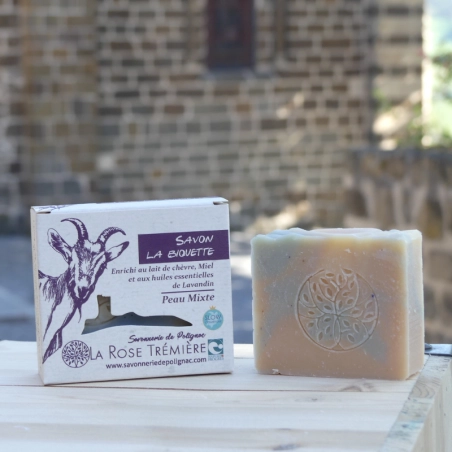 Savon La Biquette | Savon artisanal au lait de chèvre - La Savonnerie La Rose Trémière