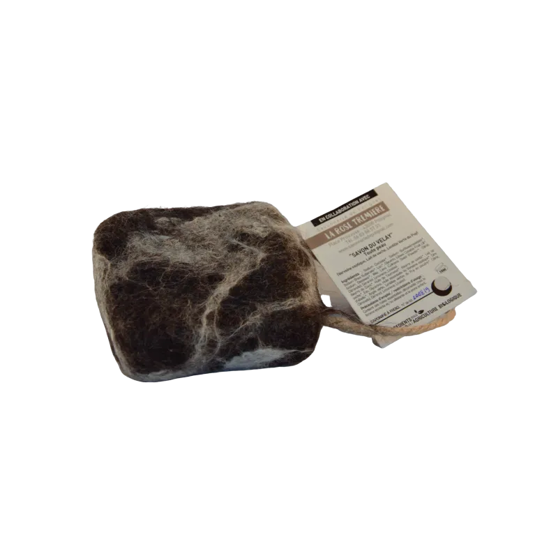 galet de bain en poils Alpagas savon du velay