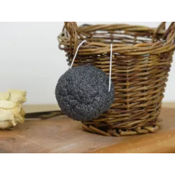 Eponge Konjac au charbon