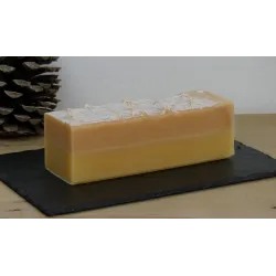 Pain de savon économique Rose trémière pour peaux très sèche