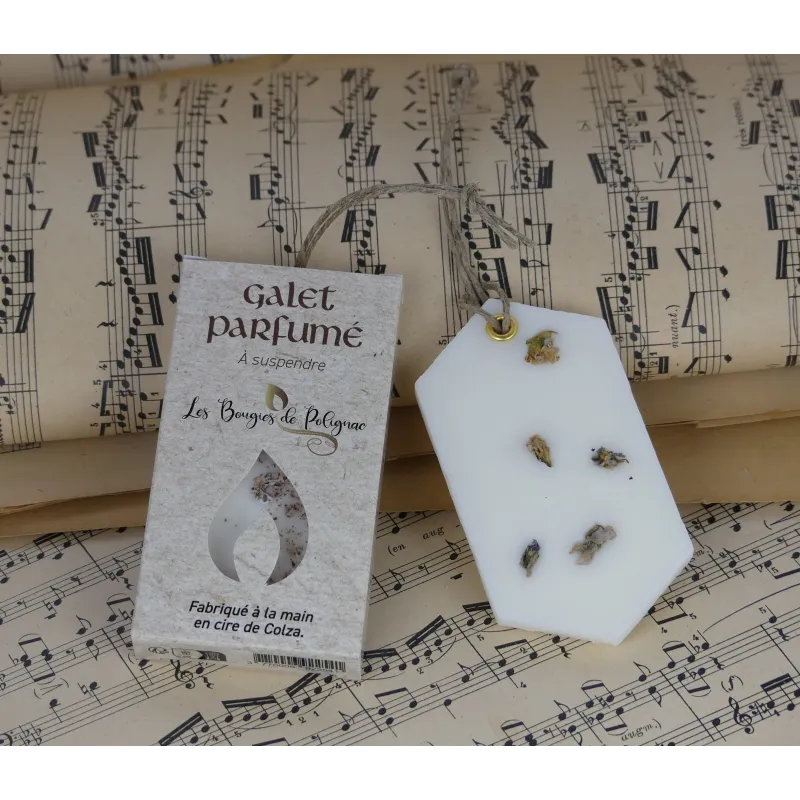 galet parfumé, galet de cire, parfum d'ambiance, parfum placard