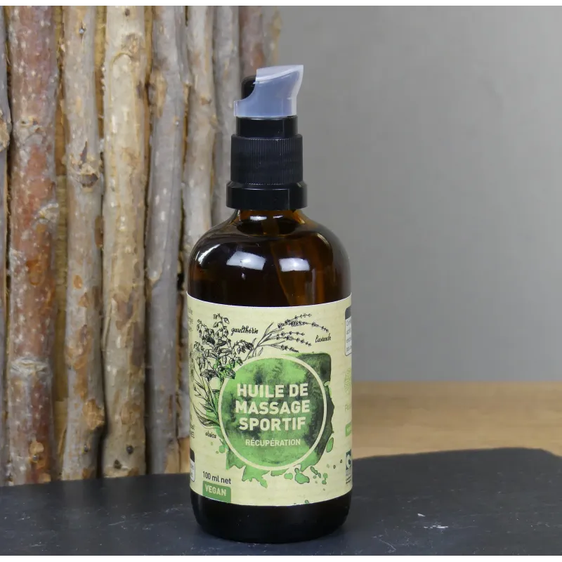 Huile de massage sportif - Arnica et huiles essentielles actives