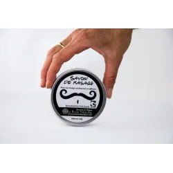 Savon de rasage naturel - Karité, coco, avocat, cèdre, lavande et romarin
