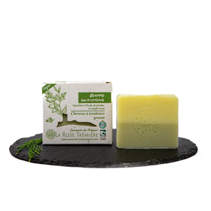 Shampoing cheveux gras naturel La Rose Trémière en Haute-Loire