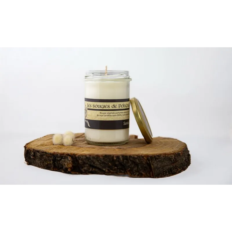 Bougie végétale santal