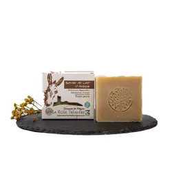 Savon naturel au lait d'ânesse, karité, coco et agrumes - Douceur et éclat