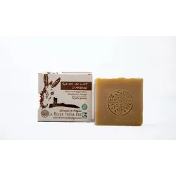 Savon naturel au lait d'ânesse, karité, coco et agrumes - Douceur et éclat
