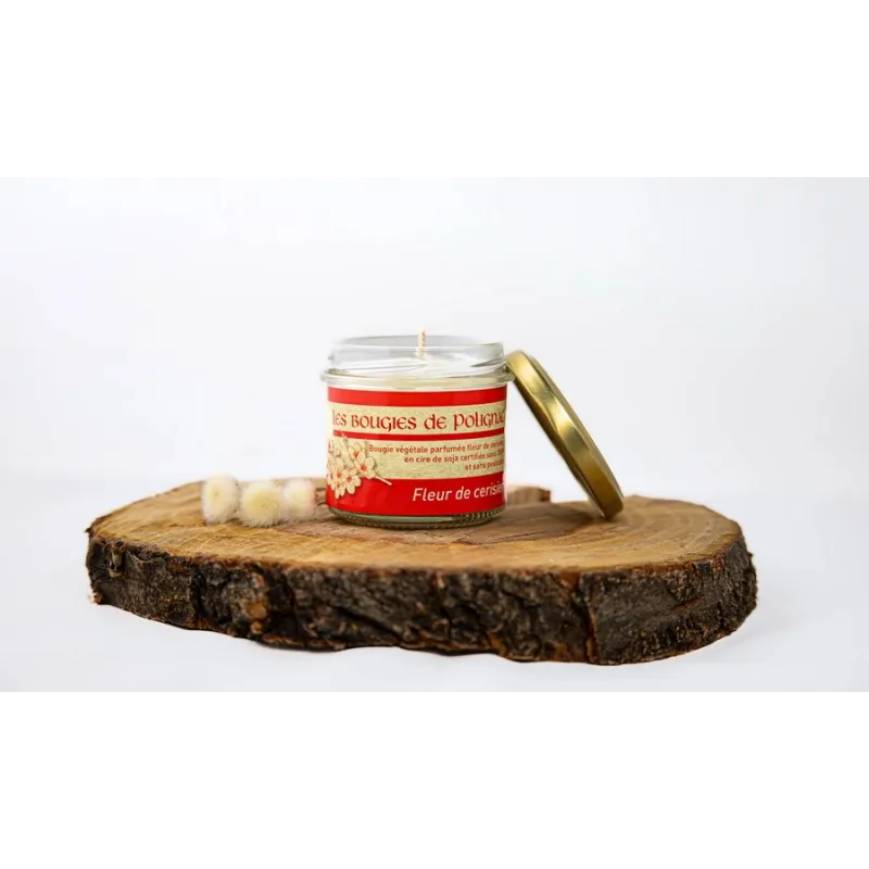bougie végétale fleur de cerisier
