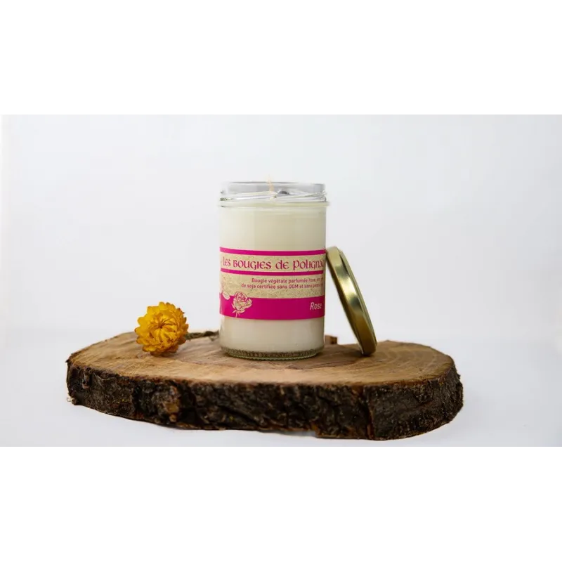 Bougie végétale Rose
