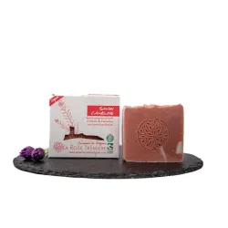 Savon artisanal, Géranium et Argile verte - Peau éclatante