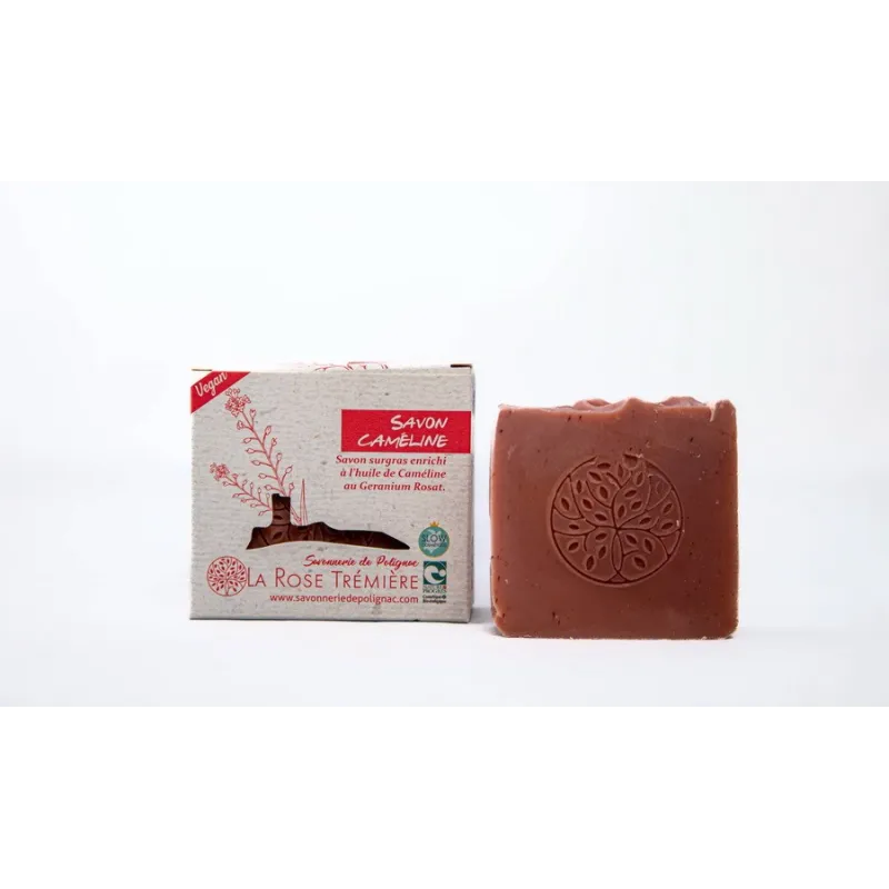 Savon artisanal, Géranium et Argile verte - Peau éclatante