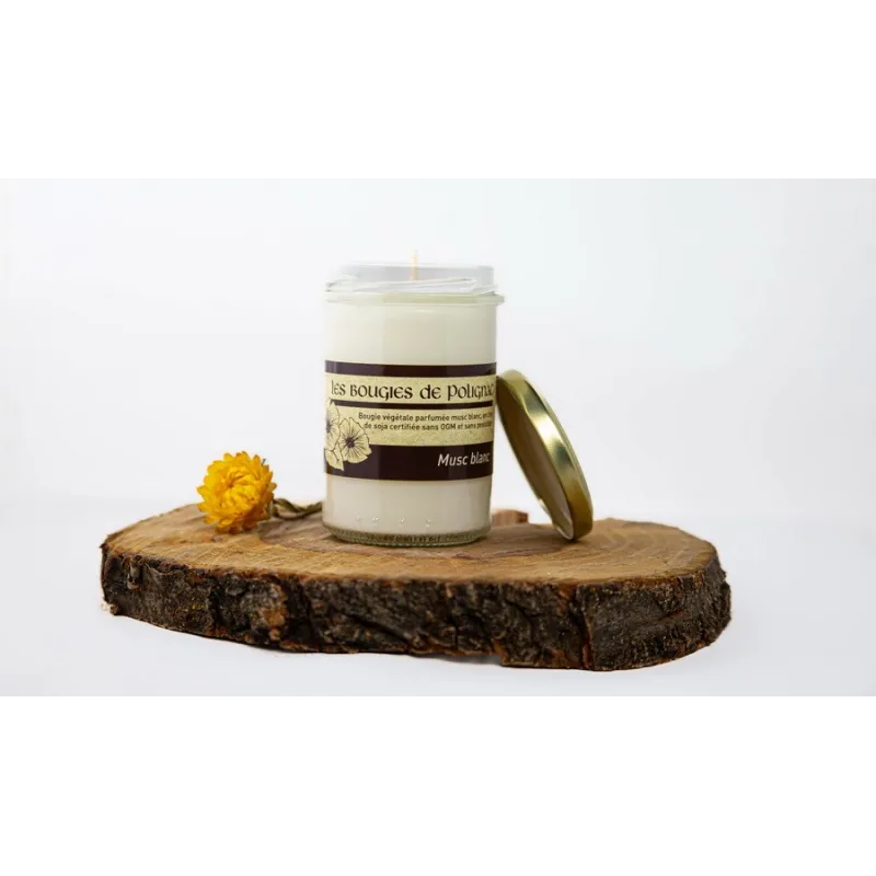 Grande bougie Musc Blanc