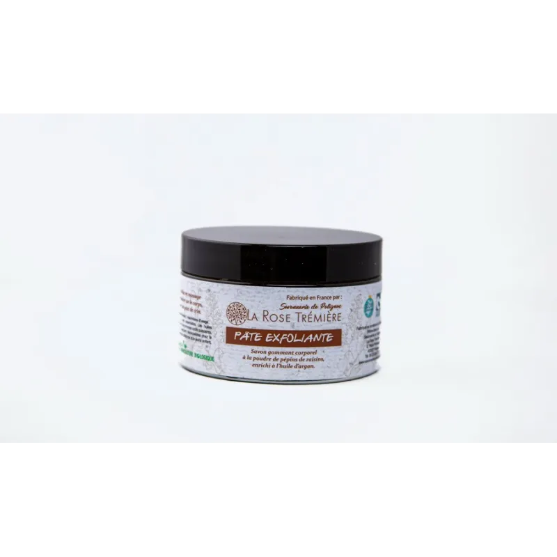 Pâte à savon exfoliante naturelle - Huiles et pépins de raisin