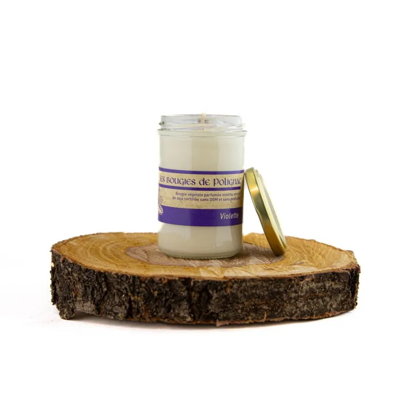 Bougie parfumée violette