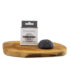Eponge Konjac au charbon