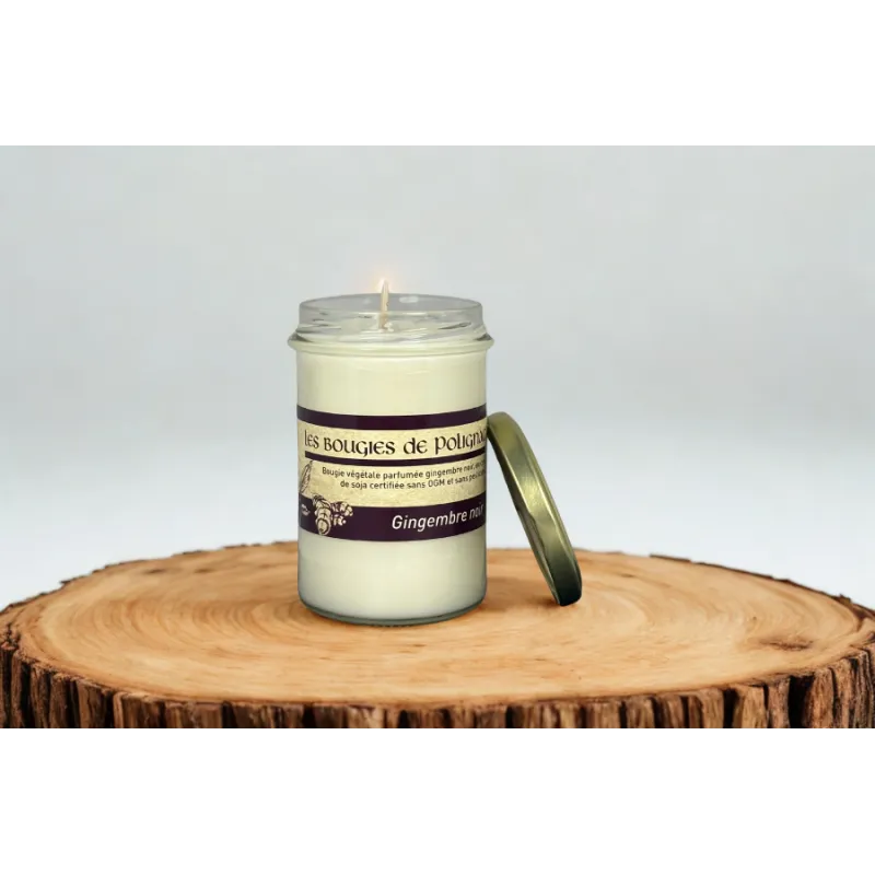 Bougie Gingembre Noir - Cire végétale
