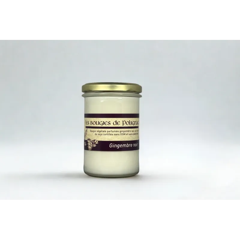 Bougie Gingembre Noir - Cire végétale